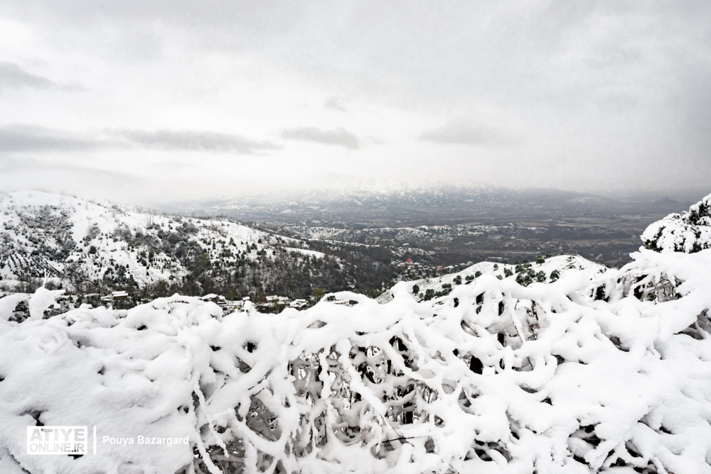 بارش برف در ارتفاعات البرز
