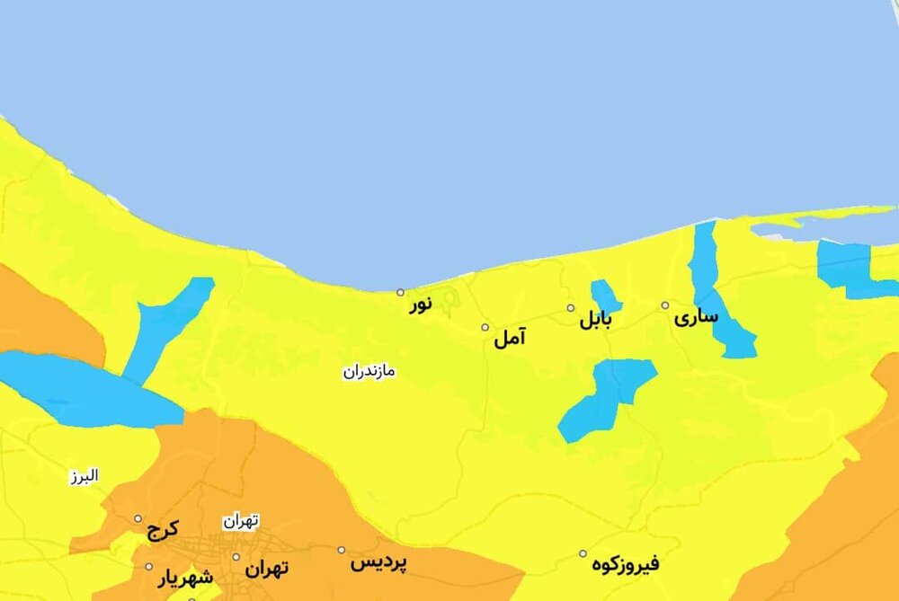 تعداد شهرهای آبی کرونایی مازندران کاهش یافت
