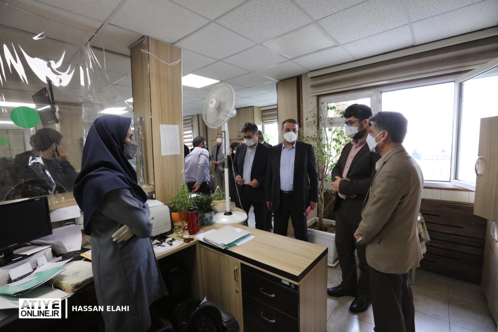 بازدید سرپرست سازمان تامین اجتماعی از شعبه یک تهران