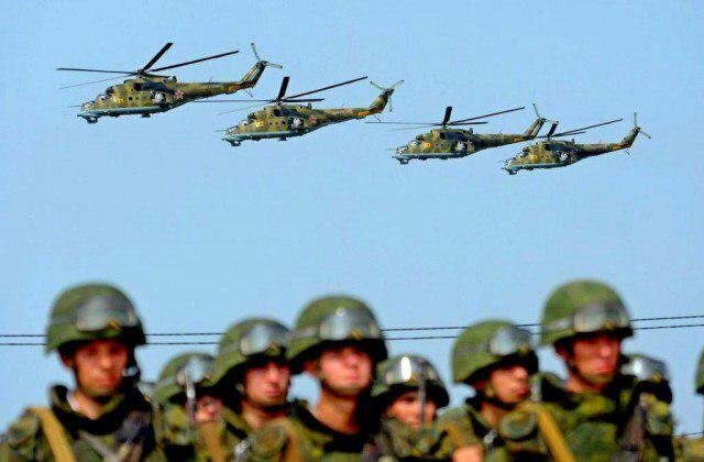 رزمایش مشترک ارتش‌های روسیه و ارمنستان
