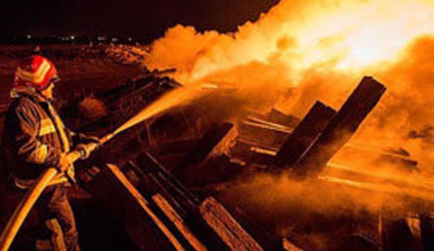 حریق گسترده در بازار تهران