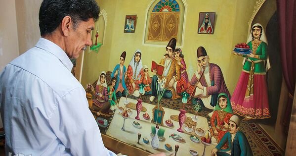 مذهب، ریشه دیوارنگاره‌های قهوه‌خانه‌ای است
