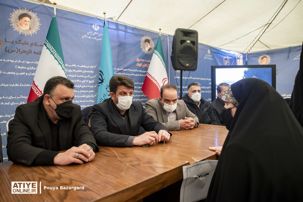 حضور مدیران وزارت کار و سازمان تامین اجتماعی در موکب شهید سلیمانی