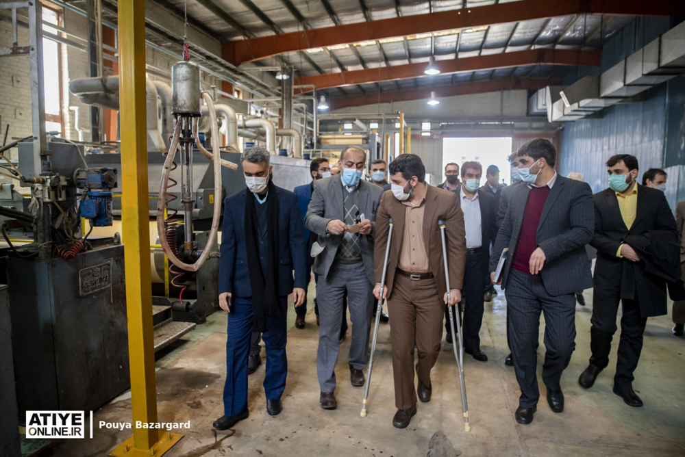 بازدید حجت‌الله عبدالملکی از کارخانجات تولیدی تهران