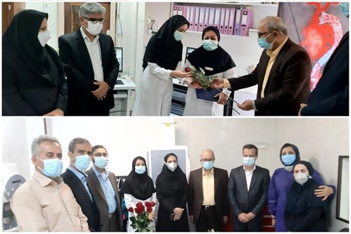 تقدیر از کارکنان رادیولوژی مدیریت درمان تامین اجتماعی بوشهر
