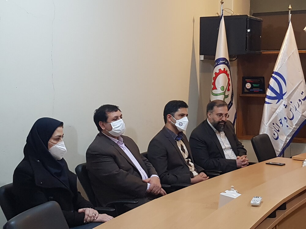 دیدار مدیر ورزش وزارت تعاون با فدراسیون کارگری