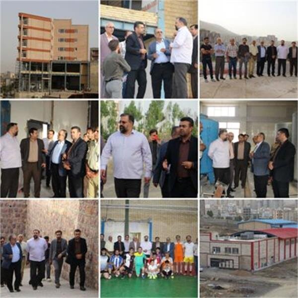 بازدید مدیر کل امور ورزشی وزارت کار از بزرگترین مجموعه فرهنگی ورزشی کارگران در سنندج