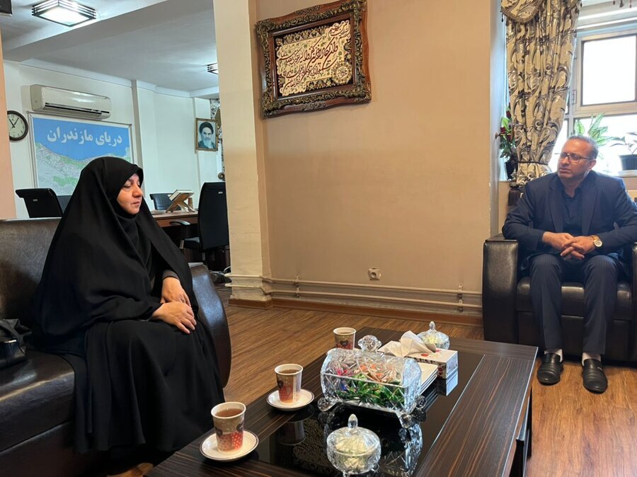 دیدار سرپرست بهزیستی مازندران با سرپرست فرمانداری شهرستان عباس آباد