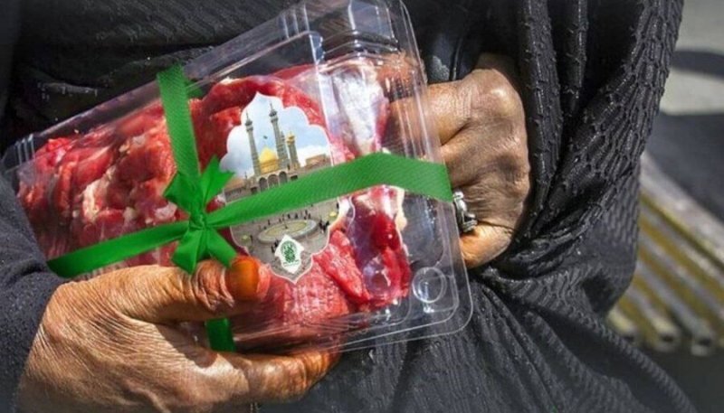 توزیع ۵۰۰ کیلوگرم گوشت قربانی بین مددجویان بهزیستی ابهر