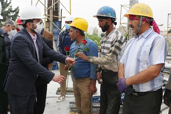 بازدید مدیران شورای هماهنگی تعاون، کار و رفاه اجتماعی از پروژه درمانگاه تخصصی بیمارستان ثامن الائمه(ع) بجنورد