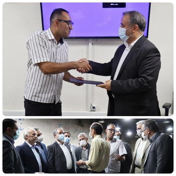 تجلیل استاندار سمنان از کارگری نمونه کشوری