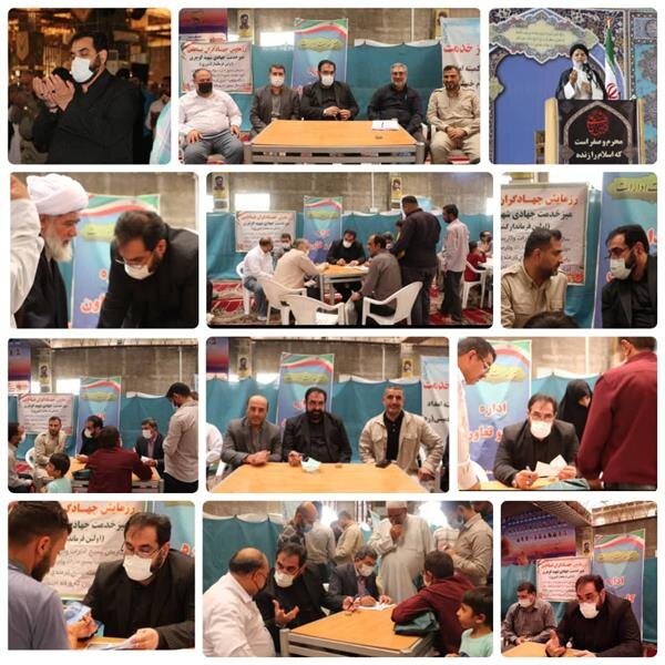 میزخدمت در آیین عبادی سیاسی نمازجمعه اهواز
