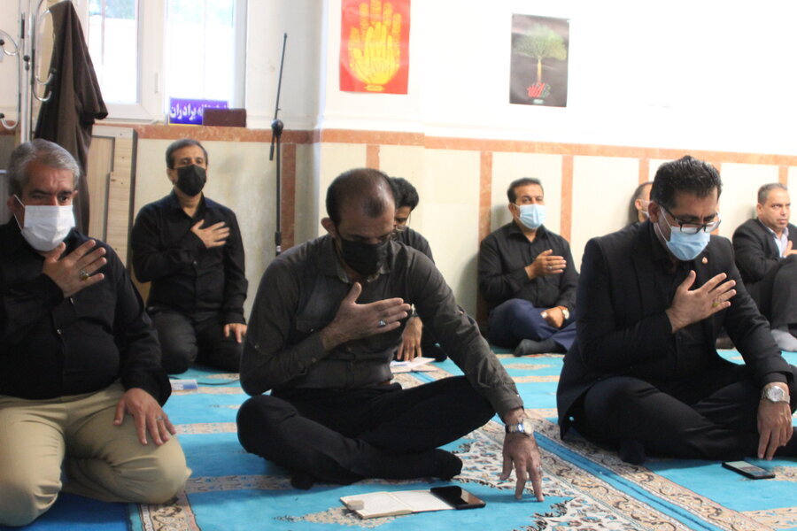 مراسم پرفیض زیارت عاشورا در بهزیستی بوشهر برگزار شد