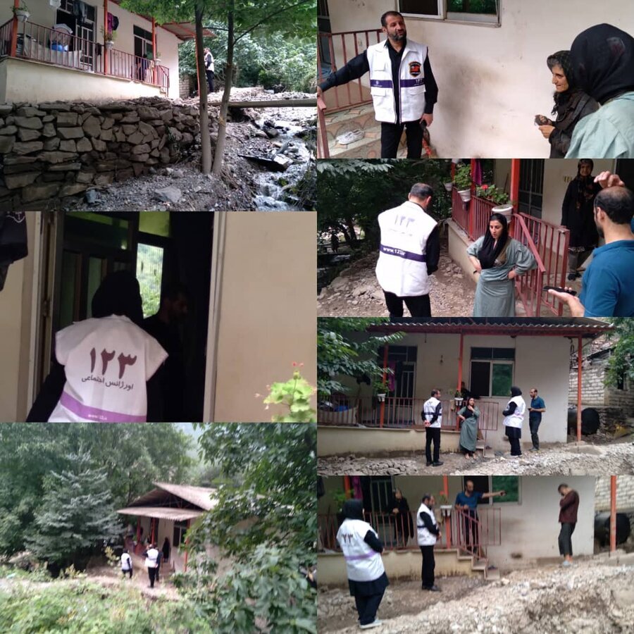 اسکان موقت خانواده سه عضو دارای معلولیت در شهر مرزن آباد