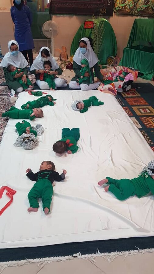 یرگزاری همایش شیرخوارگان حسینی در شیرخوارگاه حضرت ولی عصر عجل الله بهزیستی فارس