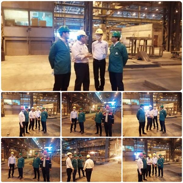 بازدید رئیس اداره تعاون، کار و رفاه اجتماعی اشکذر از شرکت فولاد آلیاژی ایران