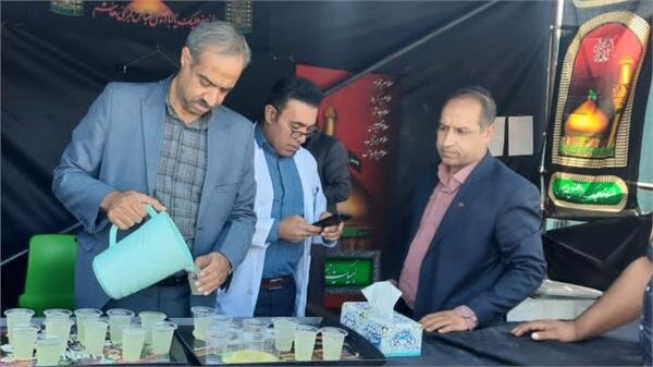 راه اندازی موکب شهدای کارگر در زائرسرای میرجاوه