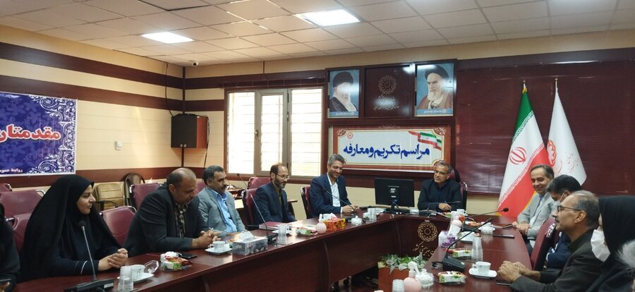 مراسم تودیع و معارفه ذیحساب اداره کل بهزیستی خراسان جنوبی