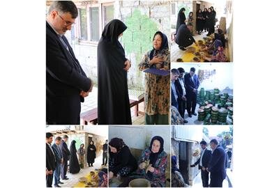 تقدیر از بانوی سالمند و کارآفرین در شهرستان شفت