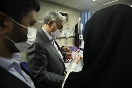 بازدید سرزده وزیر بهداشت از بیمارستان امام حسین (ع) تهران