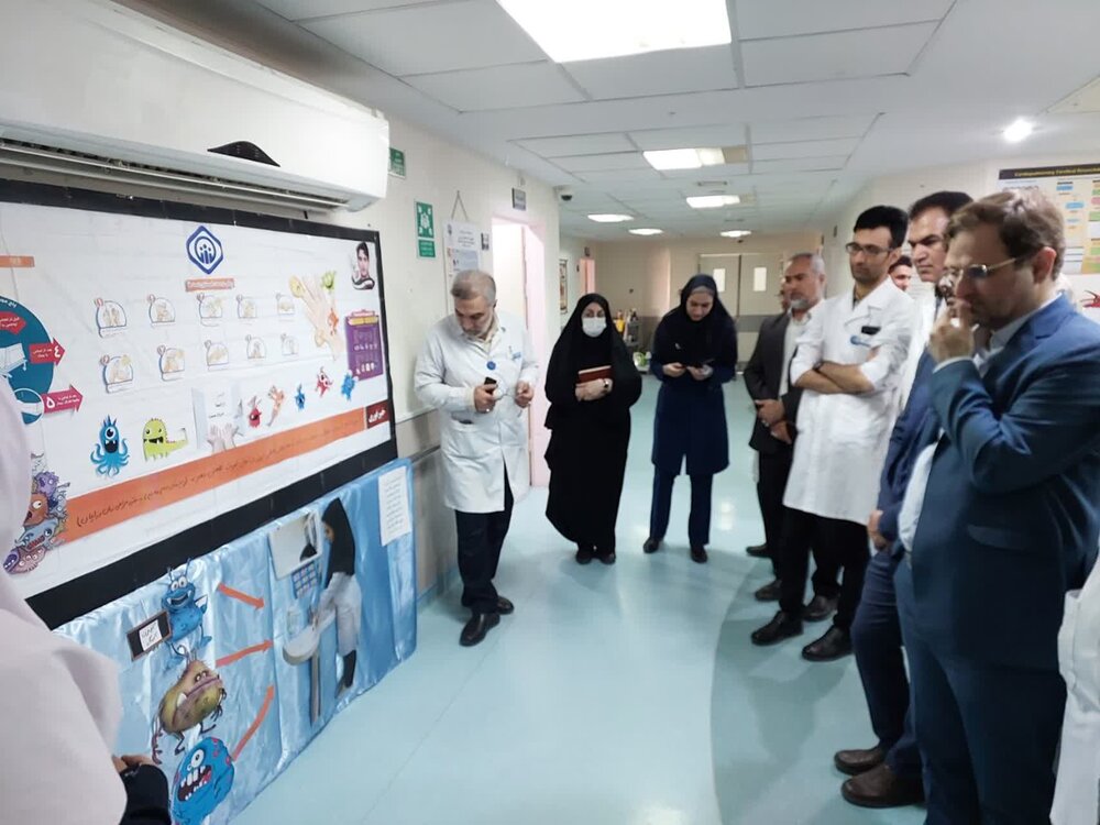 برگزاری جشنواره "شستشوی دست" در بیمارستان تامین‌اجتماعی قم 