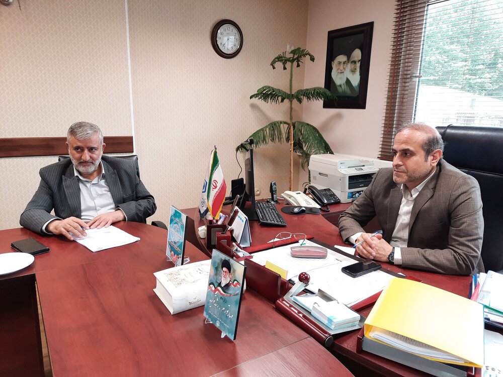 دیدار نماینده مردم لاهیجان و سیاهکل در مجلس با سرپرست جدید تامین‌اجتماعی گیلان