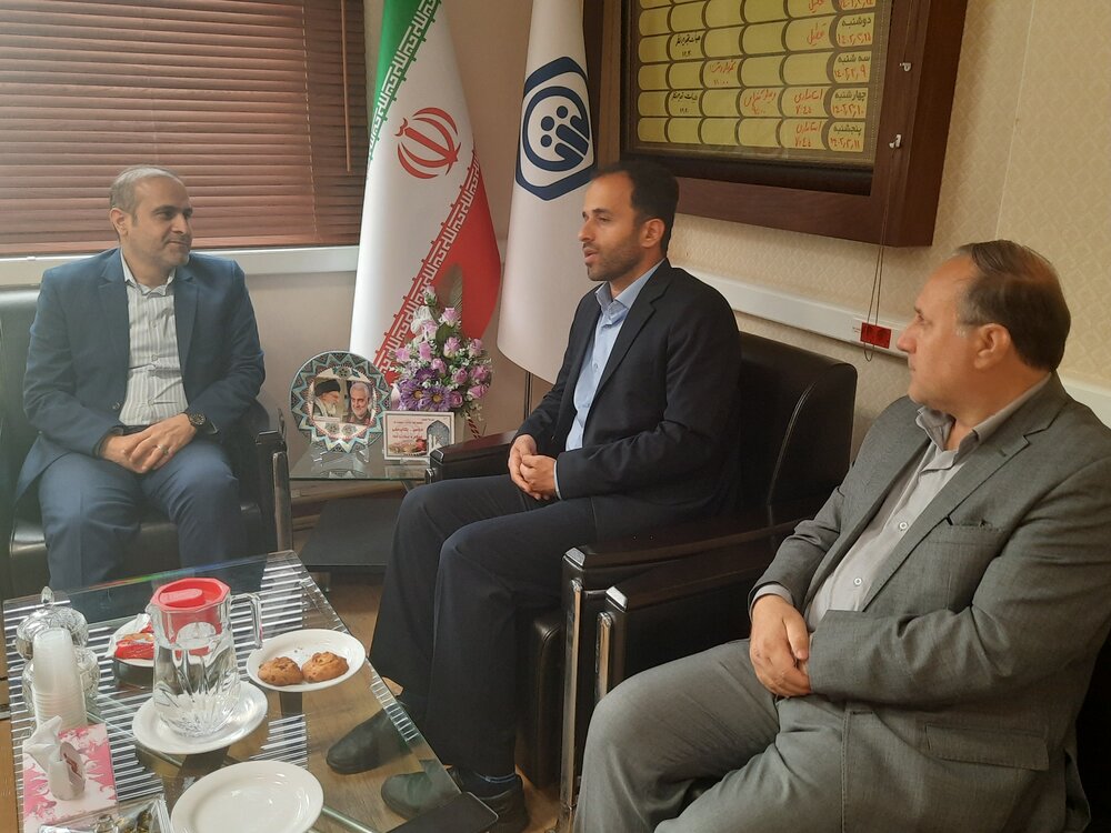 دیدار سرپرست اداره کل تامین‌اجتماعی گیلان با شهردار رشت