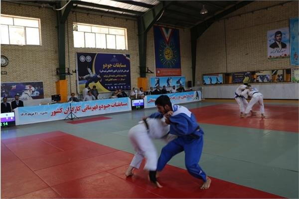 آغاز مسابقات جودو قهرمانی کارگران کشور در خراسان شمالی