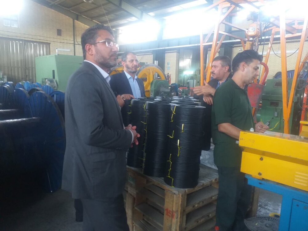 بازدید مدیرکل تامین‌اجتماعی یزد از شعبه ۴ و شرکت سیم وکابل شیرکوه 