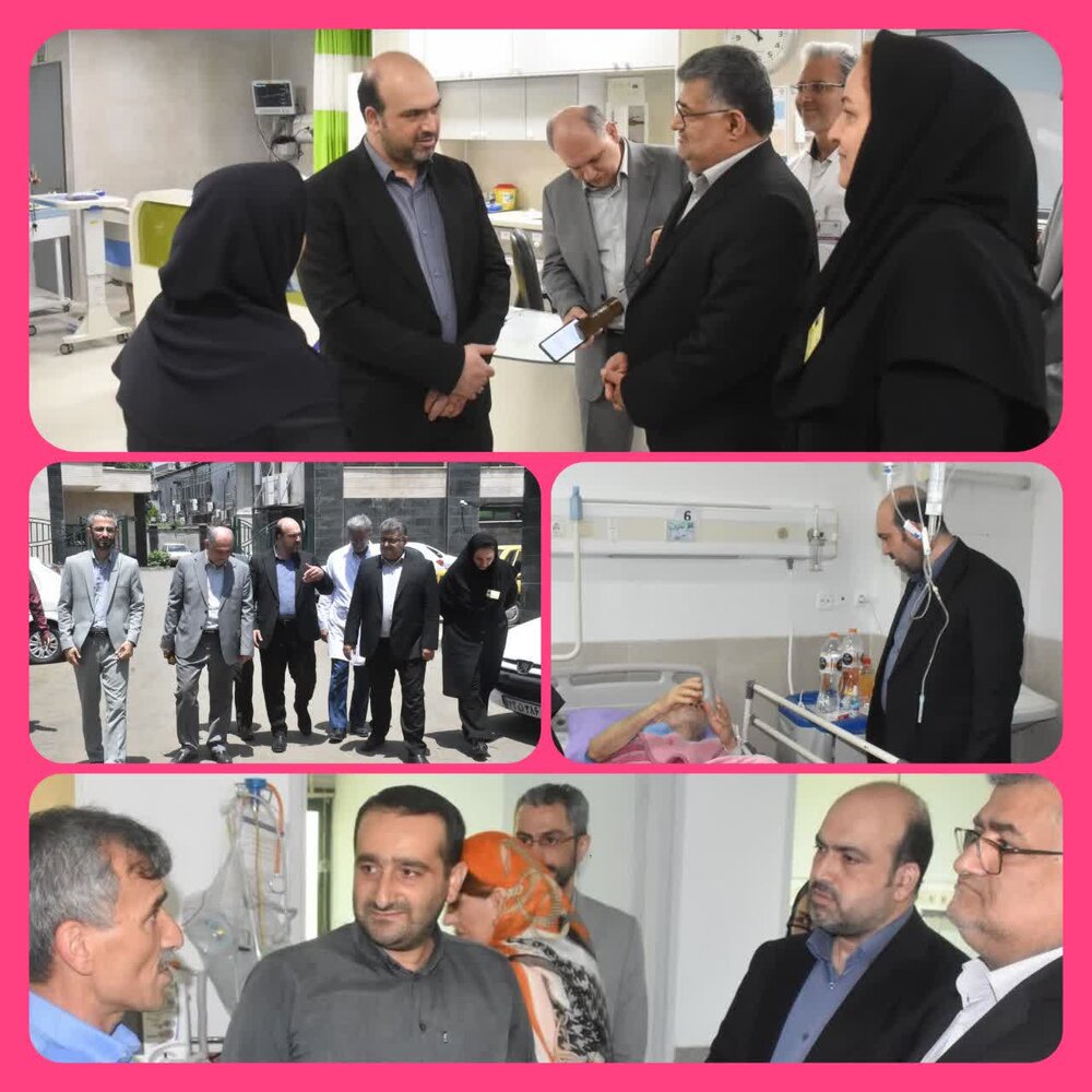 بازدید مدیردرمان تامین‌اجتماعی استان مازندران از بیمارستان منطقه‌ای ولیعصر(عج) قائمشهر