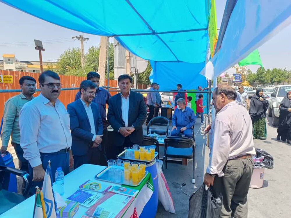 برپایی میز خدمت اداره کل تامین‌اجتماعی کهگیلویه و بویراحمد هم زمان با عید غدیر