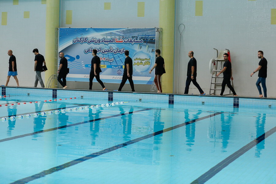 برگزاری المپیاد ورزشی شنا کارکنان تامین‌اجتماعی در قزوین 