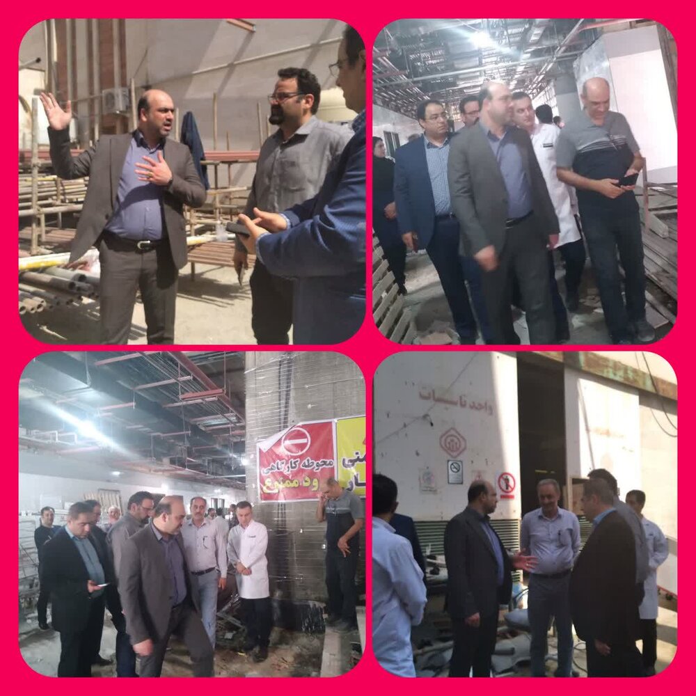 بازدید مدیر درمان تامین‌اجتماعی استان مازندران از پروژه بیمارستان حکمت ساری