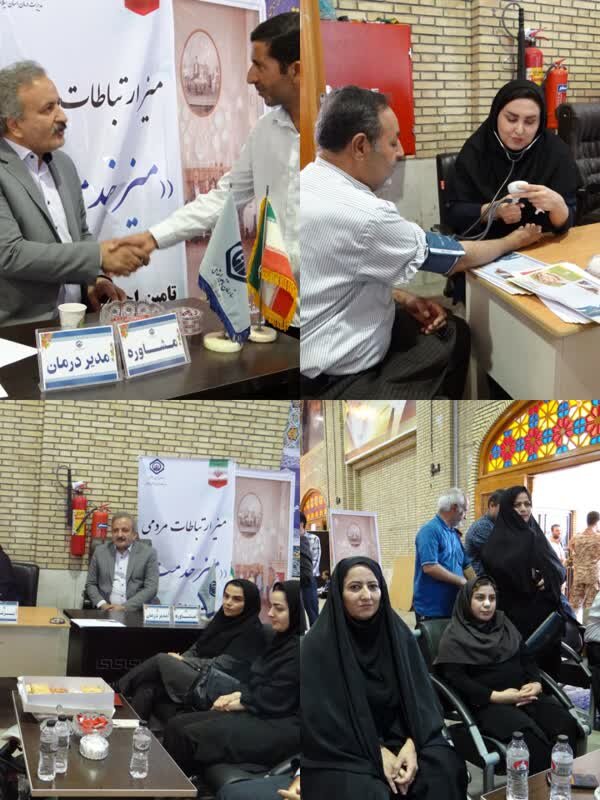 حضور مدیر درمان تامین‌اجتماعی ایلام در میز خدمت مصلای نماز جمعه 