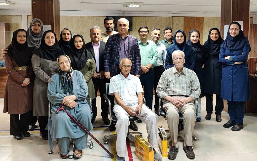 تجلیل از قدیمی‌ترین مستمری‌بگیران تامین‌اجتماعی شعبه سه رشت