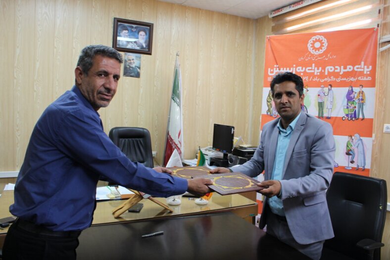 انعقاد تفاهم‌نامه همکاری میان اداره بهزیستی و فنی و حرفه‌ای شهرستان جیرفت