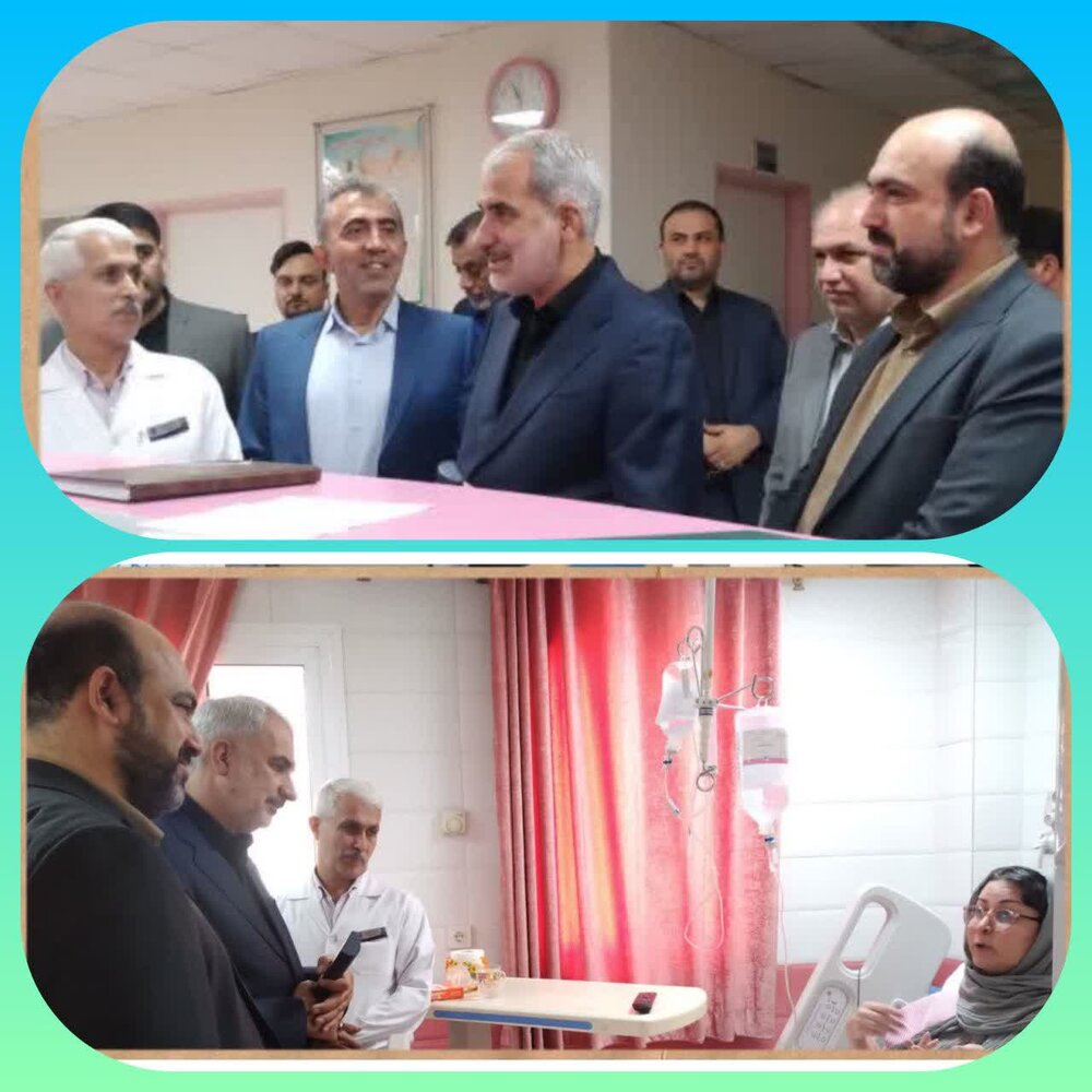 بازدید مدیر درمان تامین‌اجتماعی مازندران از بیمارستان حکمت ساری