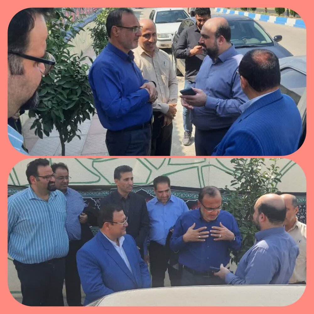 بازدید مدیر درمان تامین‌اجتماعی استان مازندران از محل زمین پروژه درمانگاه میاندرود