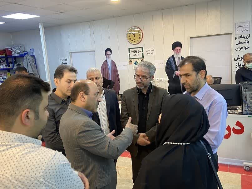 حضور مدیرکل تامین‌اجتماعی استان خوزستان در پایانه مرزی شلمچه