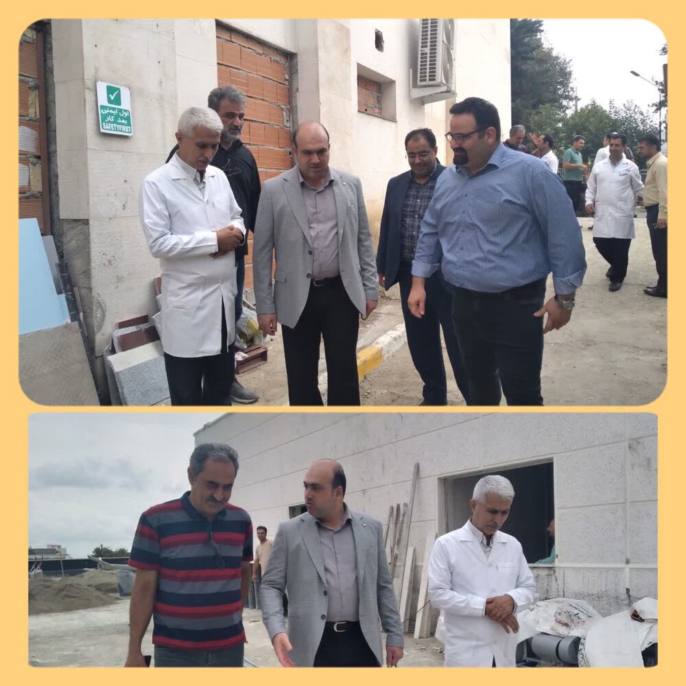 بازدید مدیر درمان تامین‌اجتماعی استان مازندران از پروژه در حال ساخت بیمارستان حکمت ساری