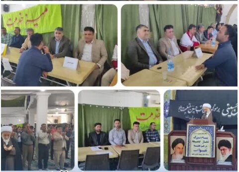 برپایی میز خدمت تامین‌اجتماعی شعبه آزادشهر در مصلی شهر