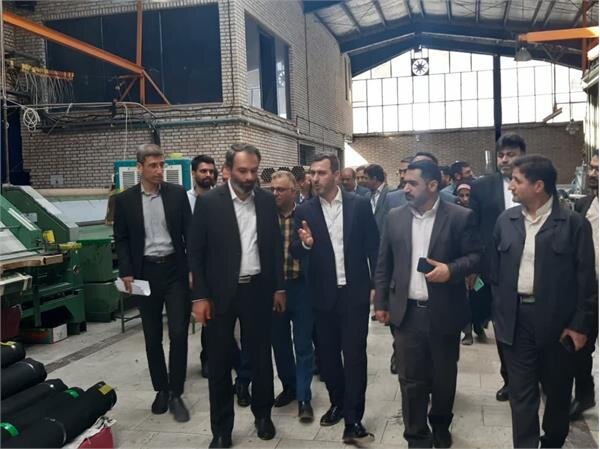 بازدید مدیرکل تعاون، کار و رفاه اجتماعی سمنان از دو واحد تولید صنعتی غرب استان