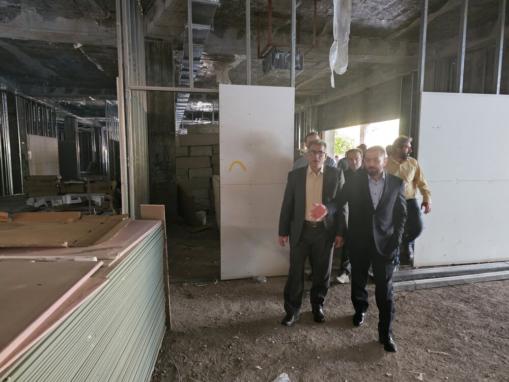 بازدید مدیر درمان تامین‌اجتماعی استان کرمانشاه از پروژه اورژانس جدید بیمارستان شهدا 