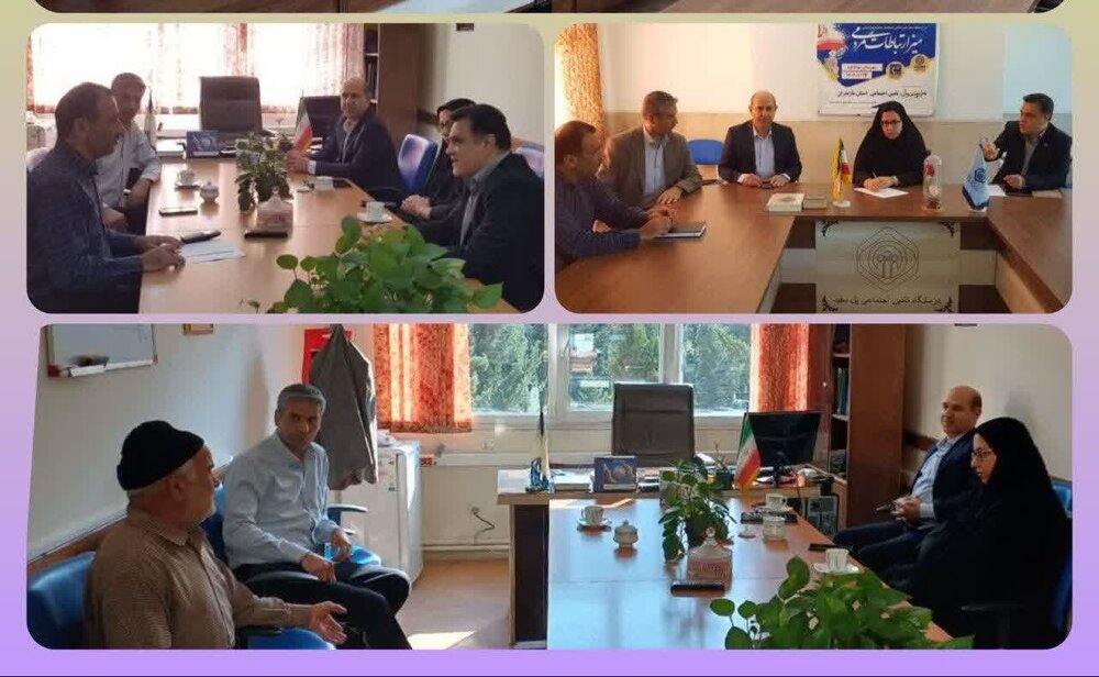 برپایی میز خدمت مجموعه مدیریت درمان تامین‌اجتماعی استان مازندران در سواد کوه