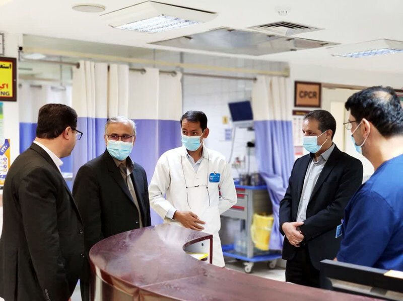 بازدید مدیر درمان تامین‌اجتماعی کرمان از بیمارستان امام علی (ع) زرند