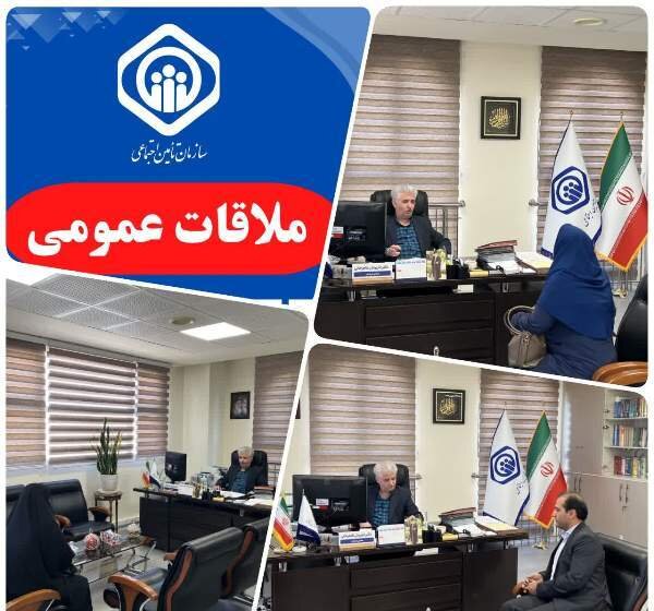 ملاقات چهره به چهره مدیر درمان تامین‌اجتماعی استان البرز با مراجعان و کارکنان 