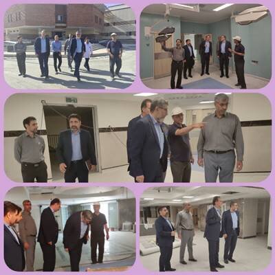 بازدید میدانی مدیر درمان تامین‌اجتماعی استان لرستان از پروژه عمرانی بیمارستان کوثر بروجرد