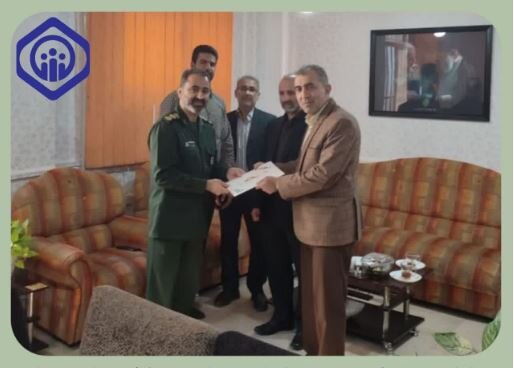 تجلیل مسئول سازمان بسیج ادارات و کارمندان مازندران از خدمات مدیرکل تامین اجتماعی استان