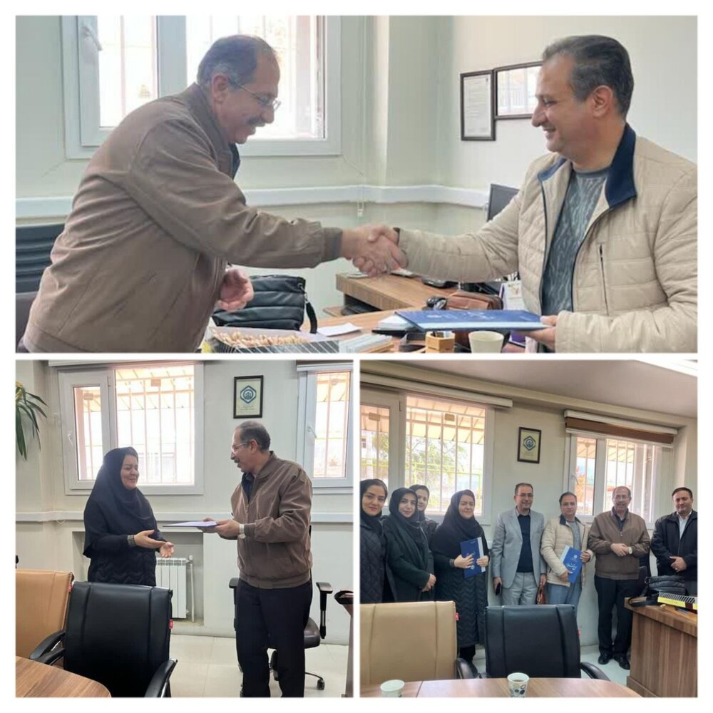 انتصاب ریاست جدید درمانگاه شفا ابهر زنجان