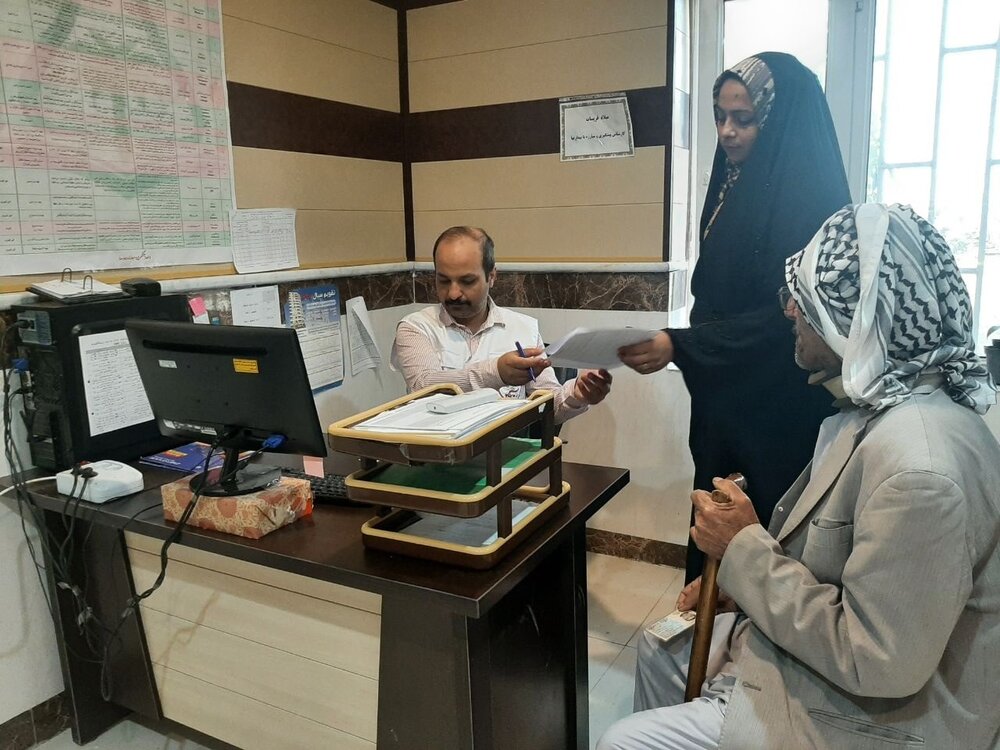 اردوی جهادی و ویزیت رایگان بیش از ۸۵ نفر در روستای کفیشه خرمشهر